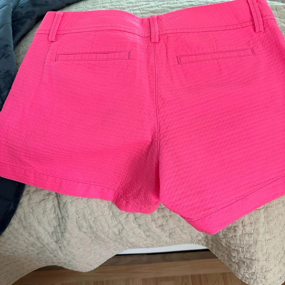 Lilly Pulitzer Vibrant Pink Textured Bermuda Shorts - Picture 4 of 6